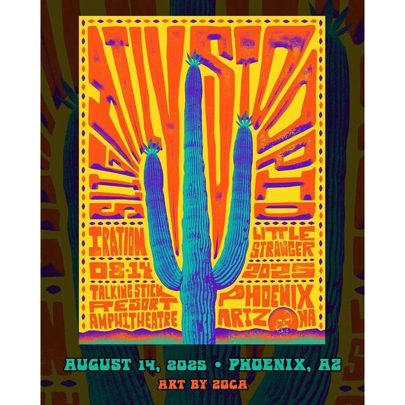 Slightly Stoopid 2025 Foil Concert Poster Phoenix Arizona - Picture 2 of 2